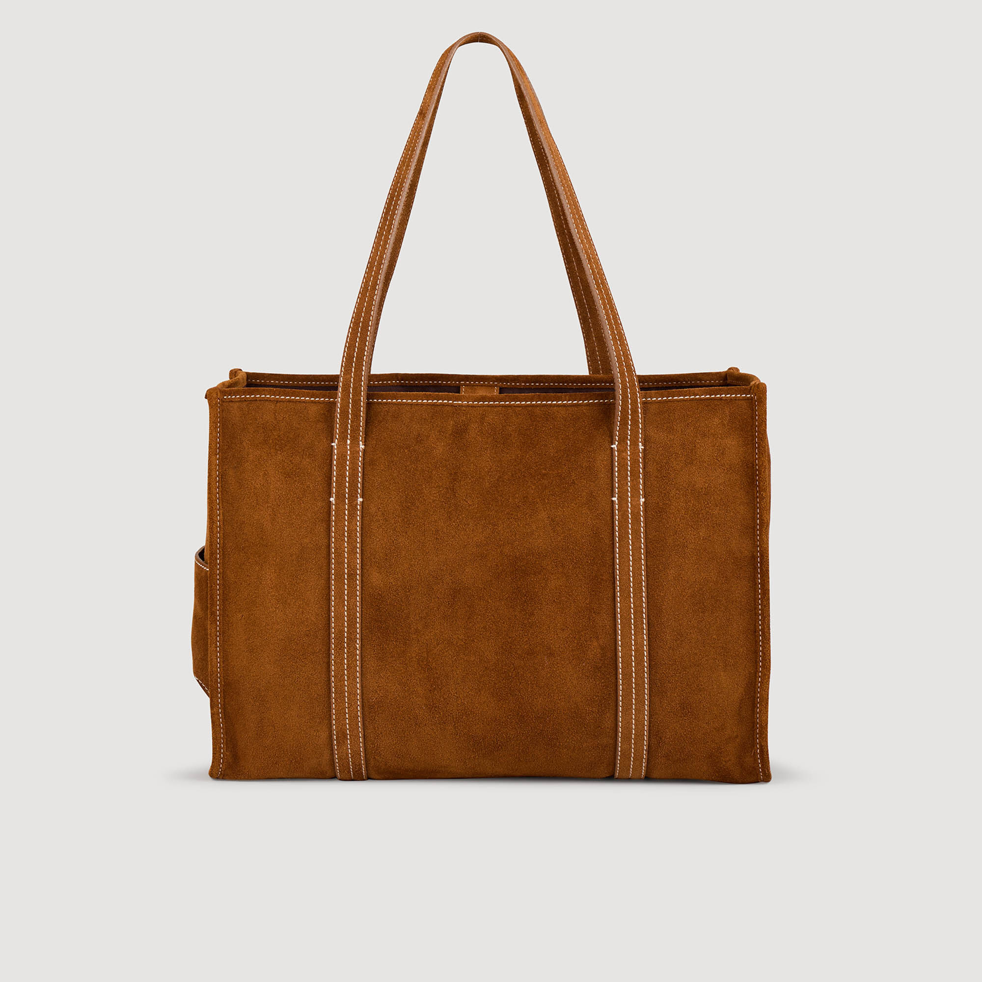 Shopping bag in scamosciato