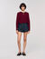 Maglione con collo arricciato