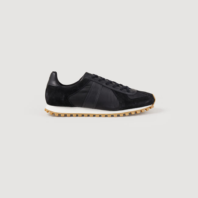 Sneaker da running in pelle
