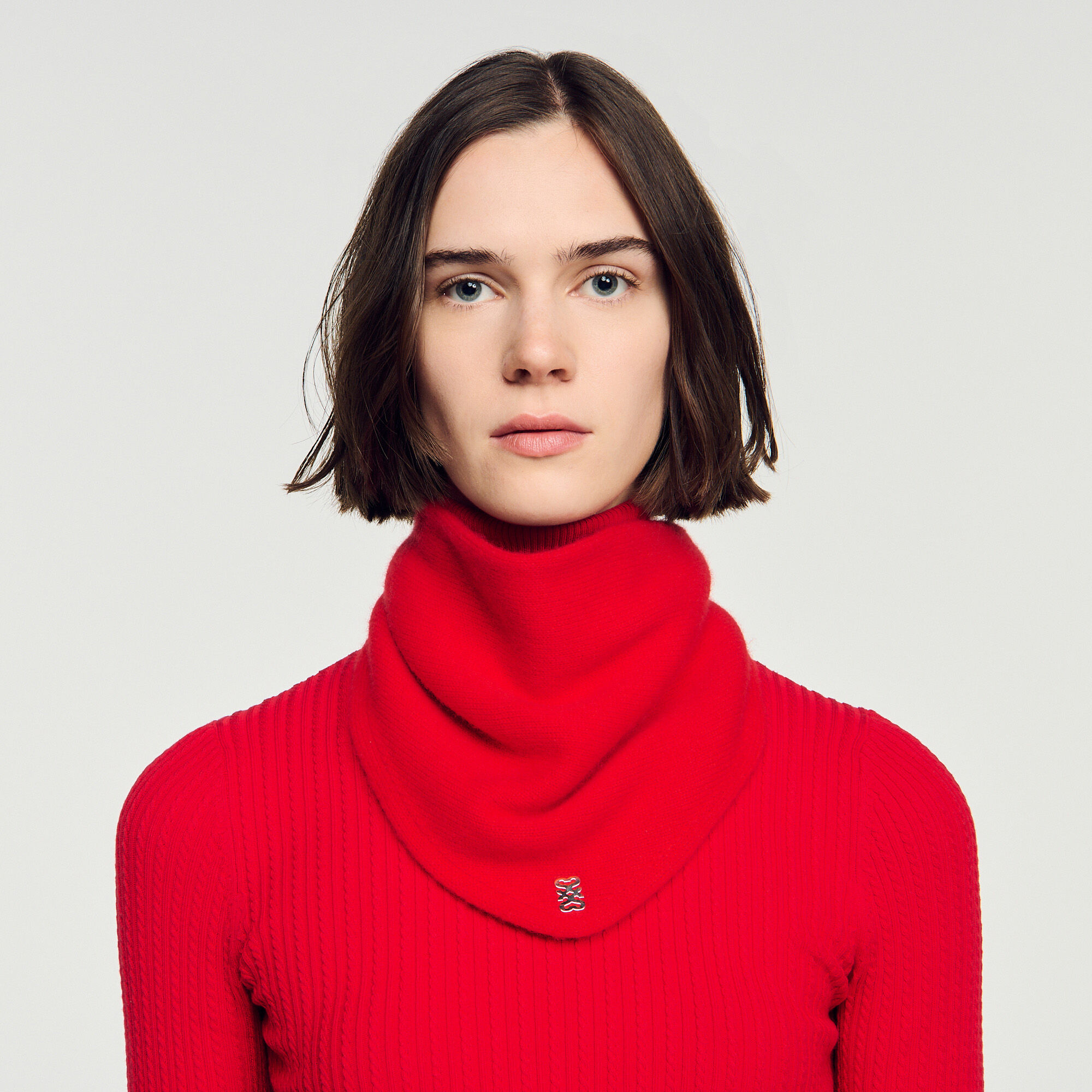 Bandana in lana e cashmere da annodare - Donna | Sandro