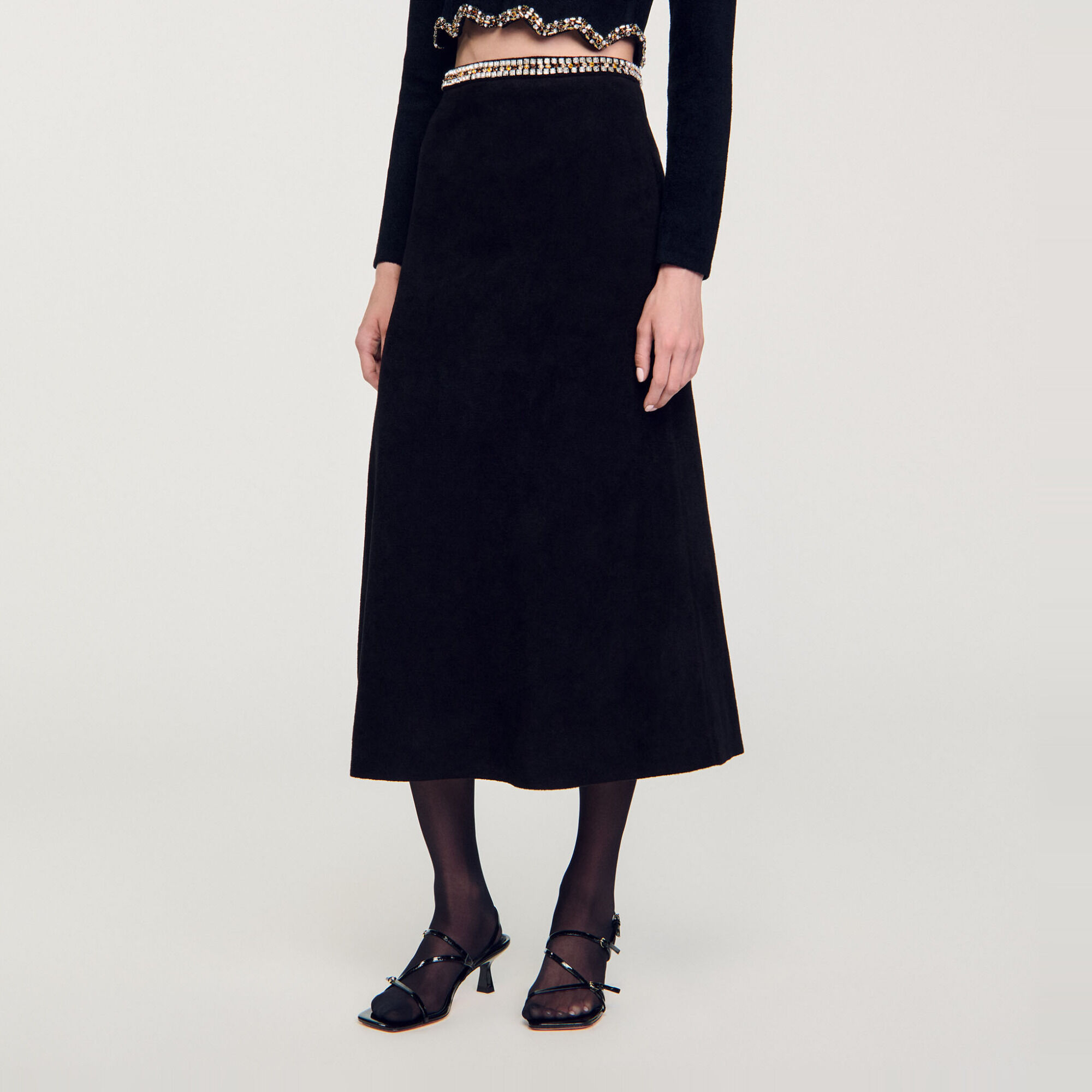 Gonna corta glitterata