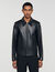 Giubbotto in pelle con zip