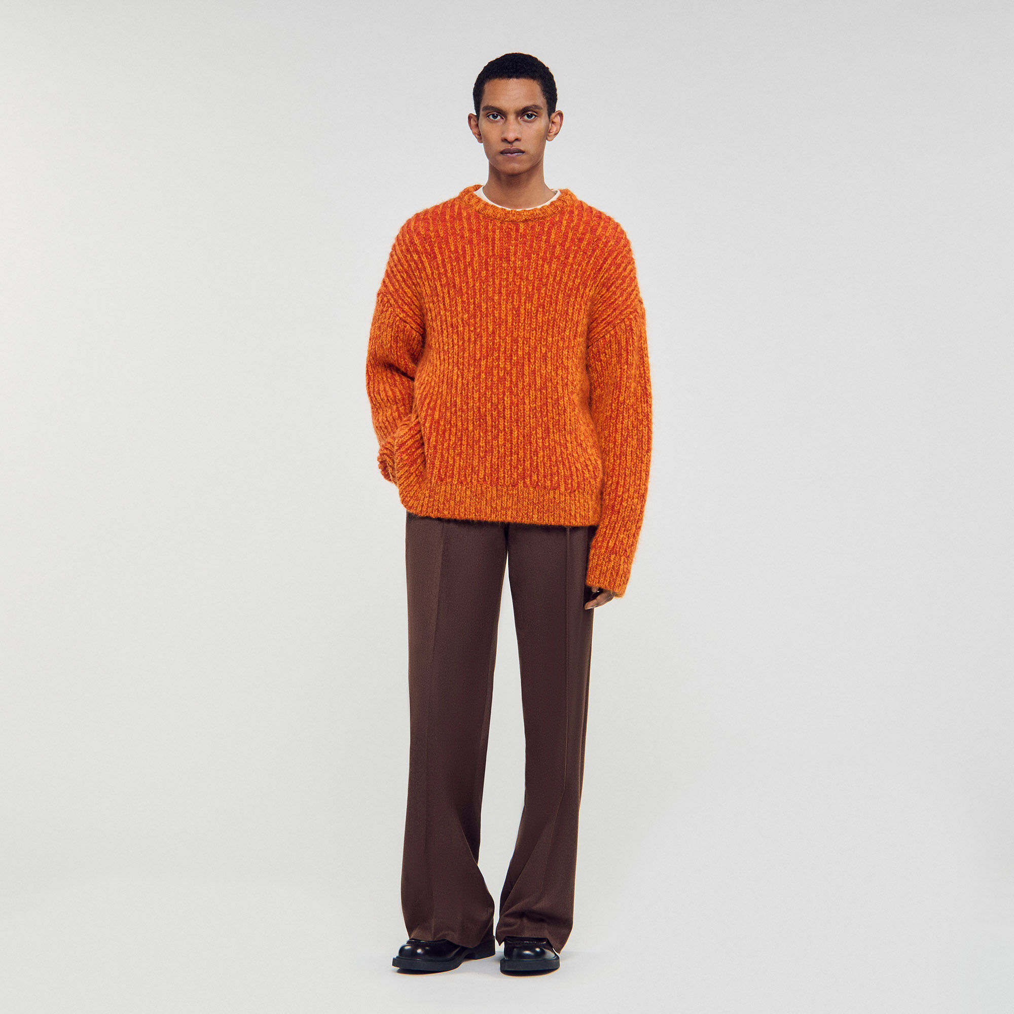 Maglione girocollo maniche lunghe