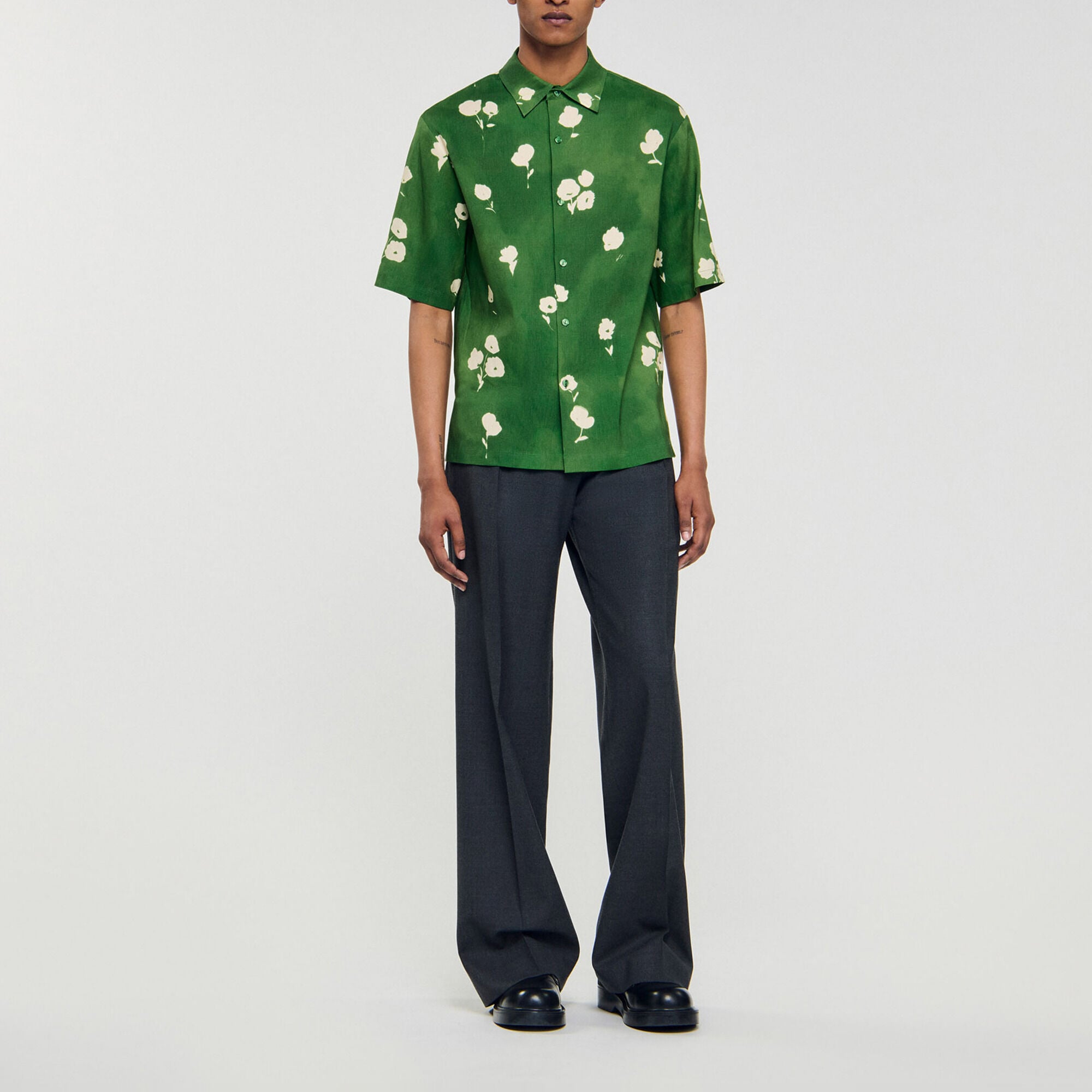Camicia con stampa a fiori - Uomo | Sandro