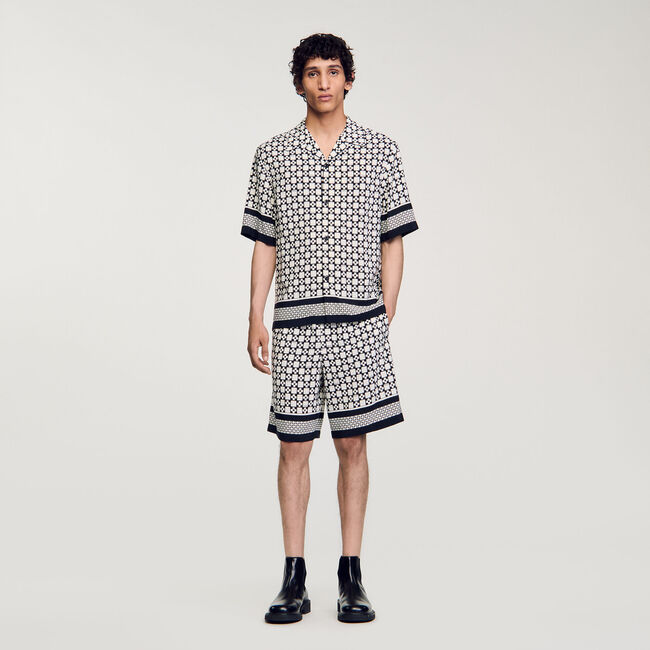 Camicia a maniche corte Square Cross