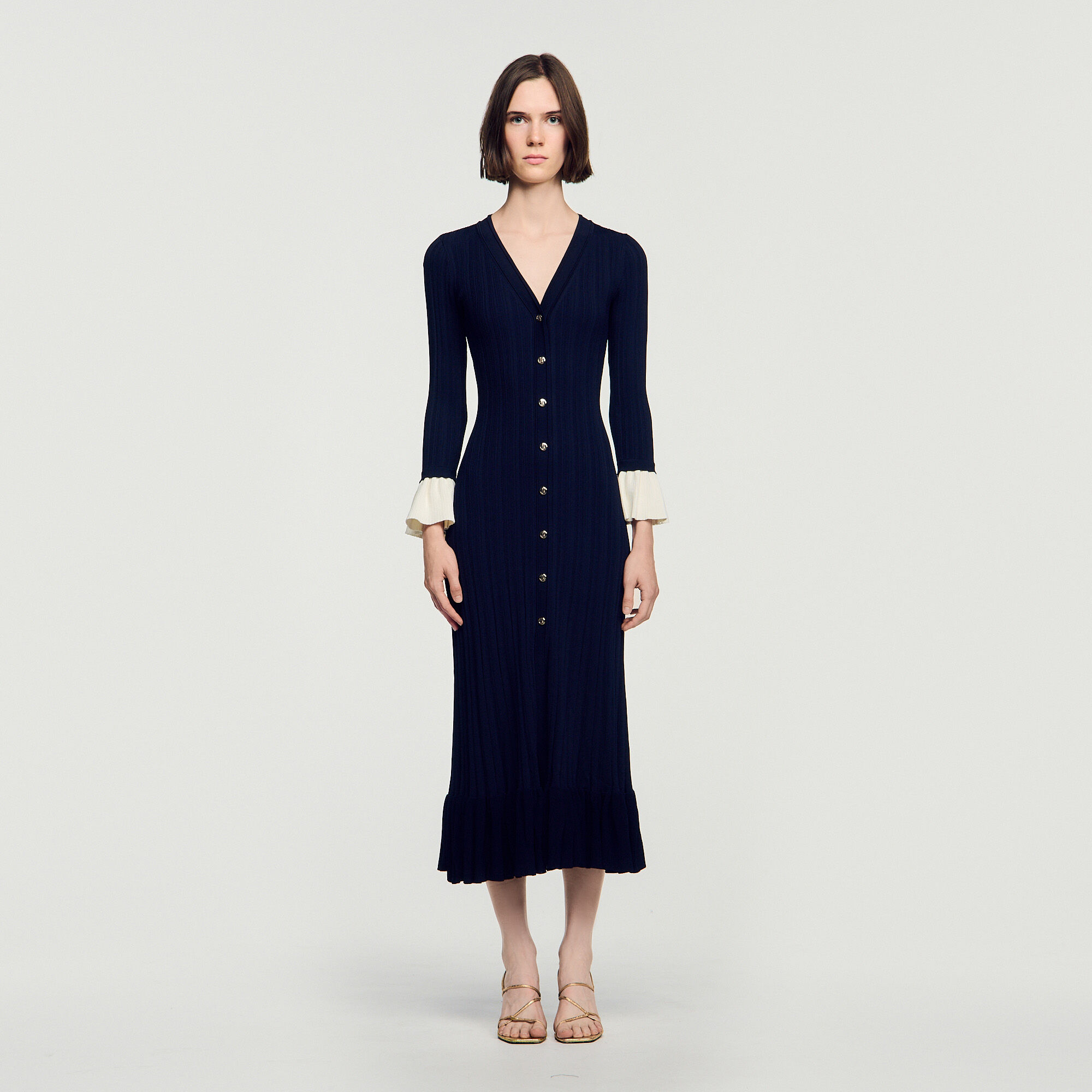 Abito lungo bicolor - Donna | Sandro