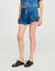 Shorts in denim con volant