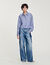 Camicia a righe con perline