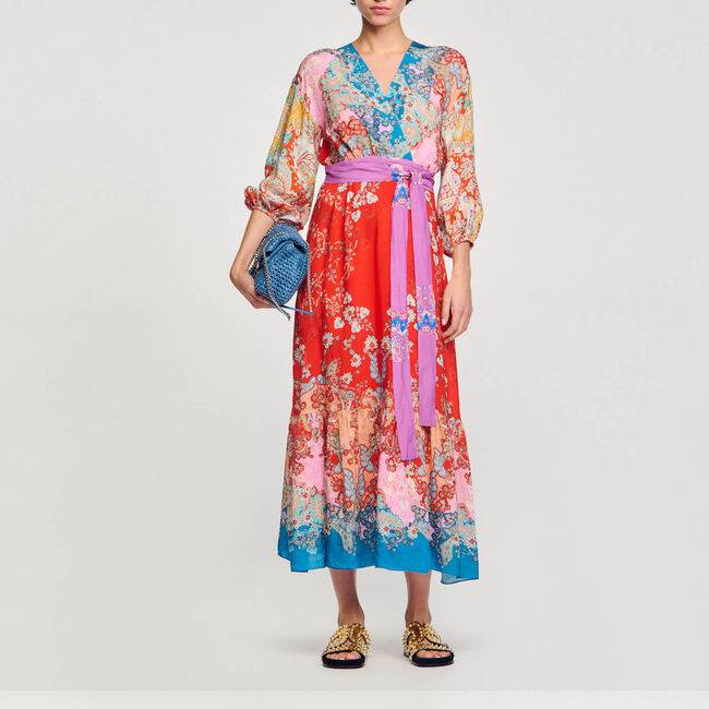 Abito lungo a portafoglio