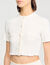 Cardigan corto in maglia pointelle
