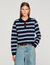 Maglione polo a righe