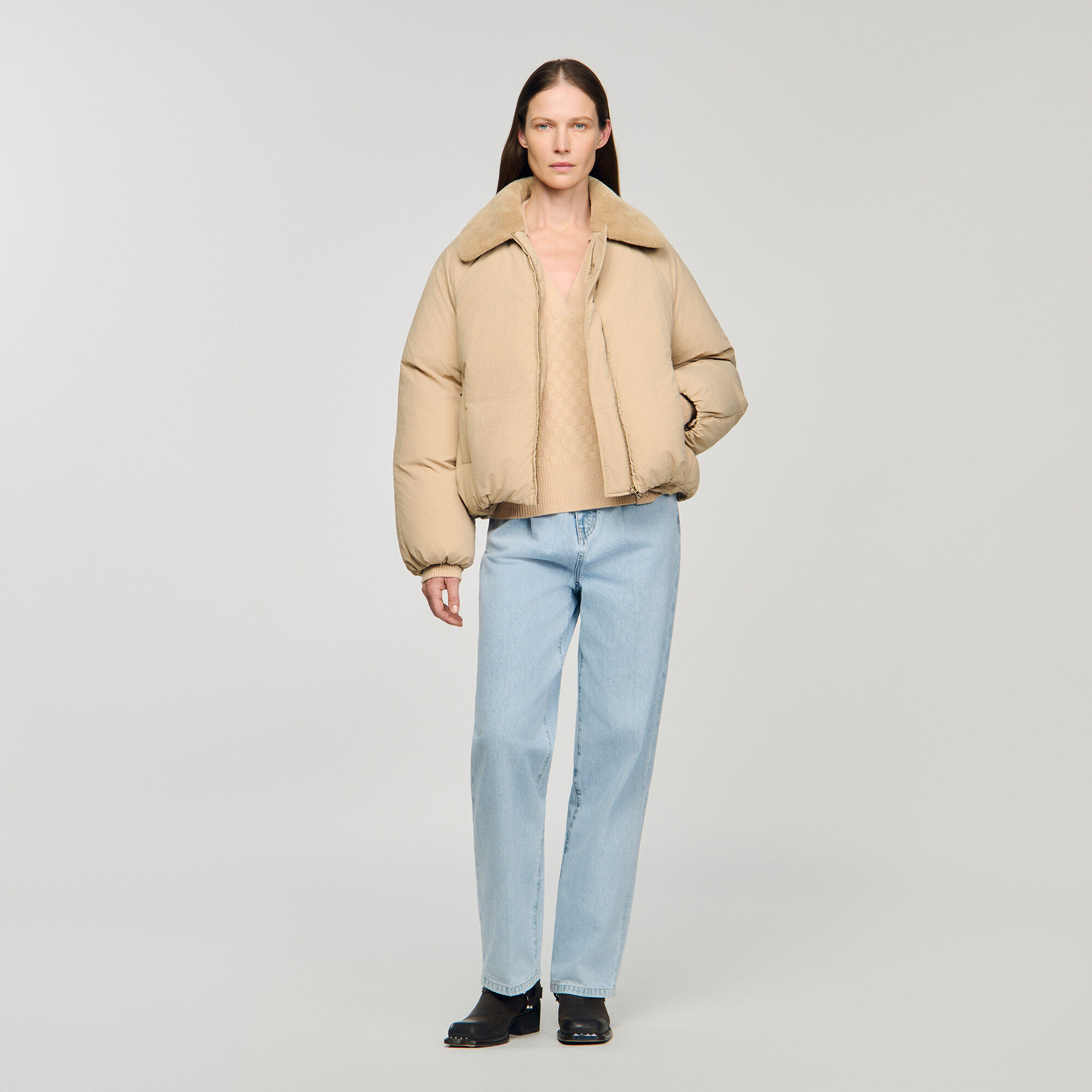 Maglione con colletto a polo