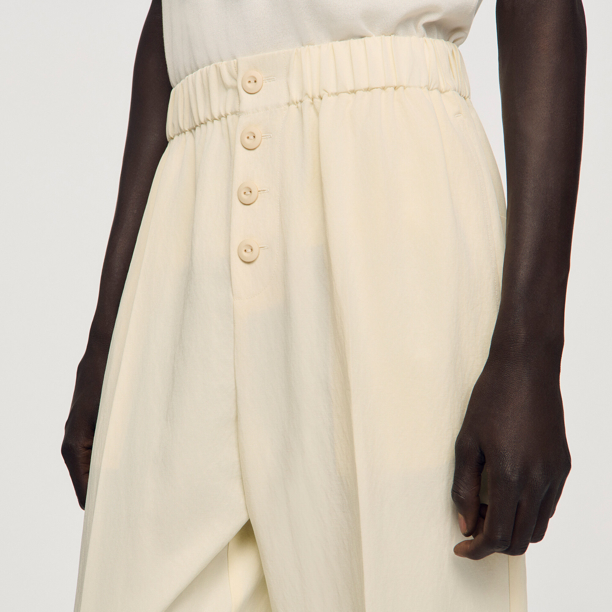Pantaloni fluidi elasticizzati