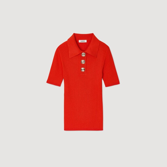 Maglione con colletto a polo