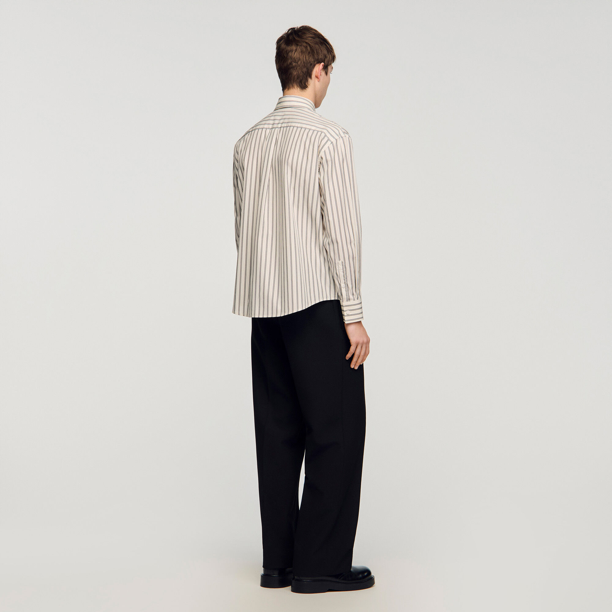 Camicia in cotone a righe