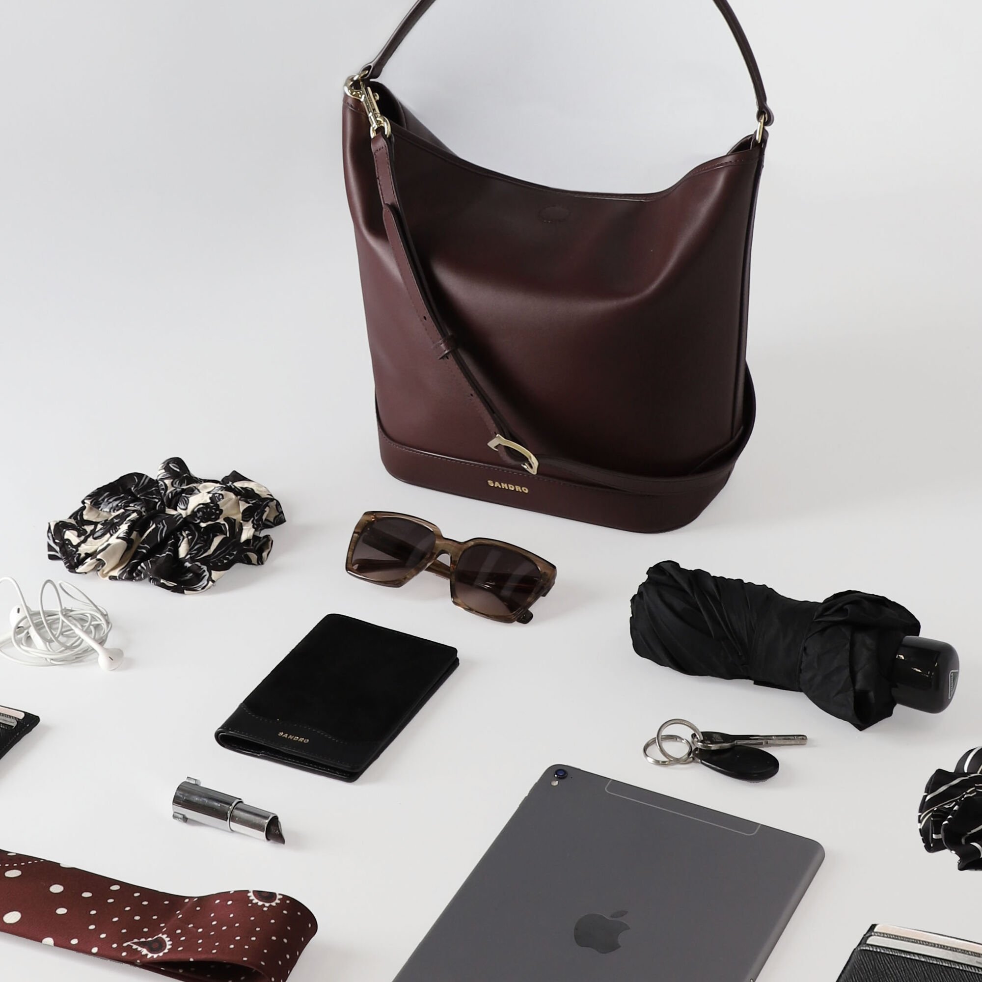 Borsa a secchiello in pelle TANGOSO