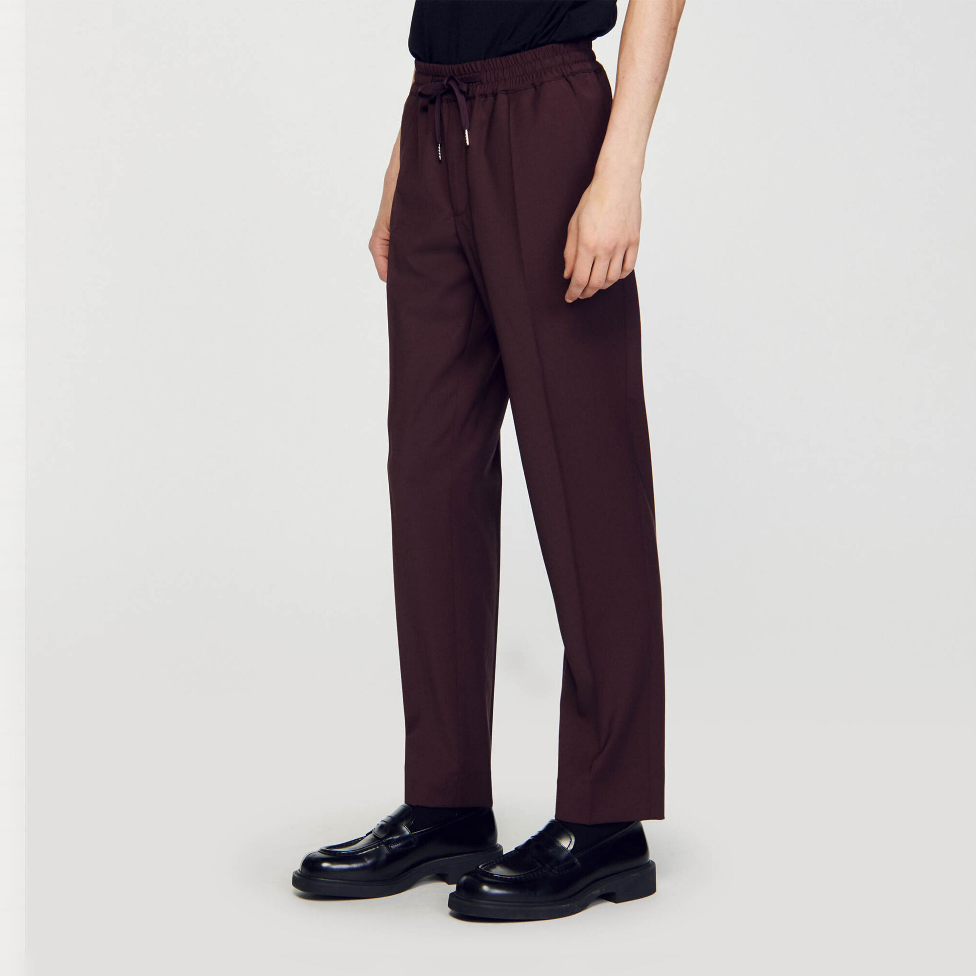 Pantaloni dritti elasticizzati