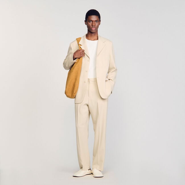 Giacca da abito oversize in lana