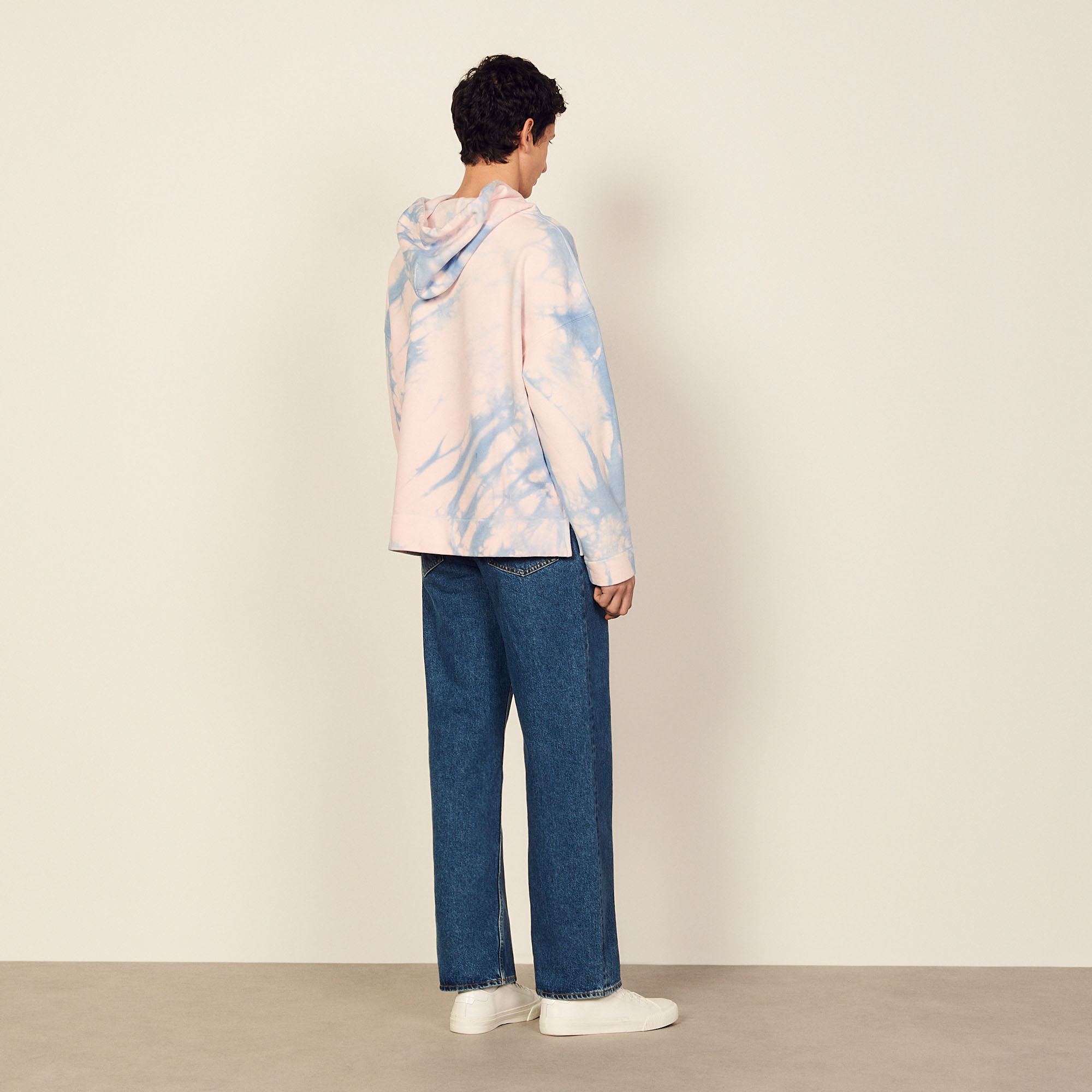 Felpa con cappuccio tie & dye
