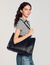 Shopping bag in morbida pelle