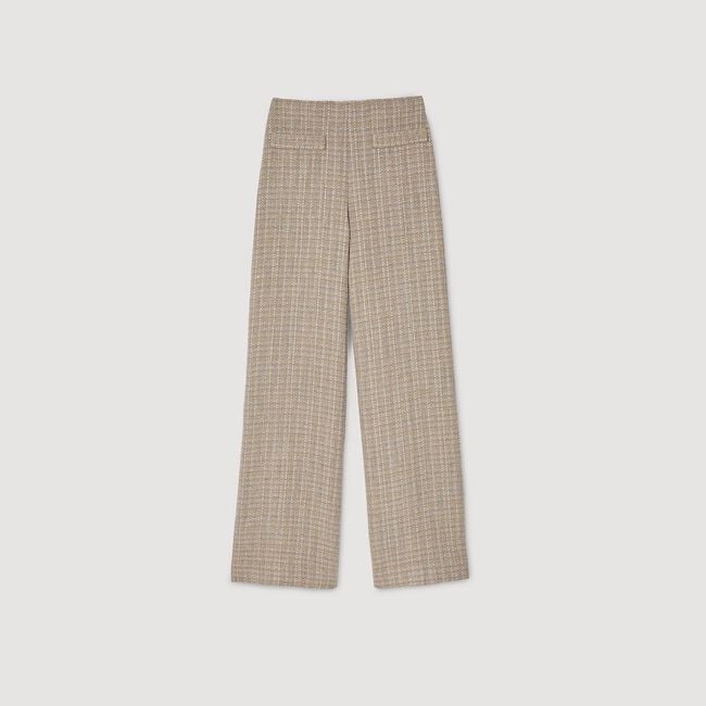 Pantaloni dritti in tweed