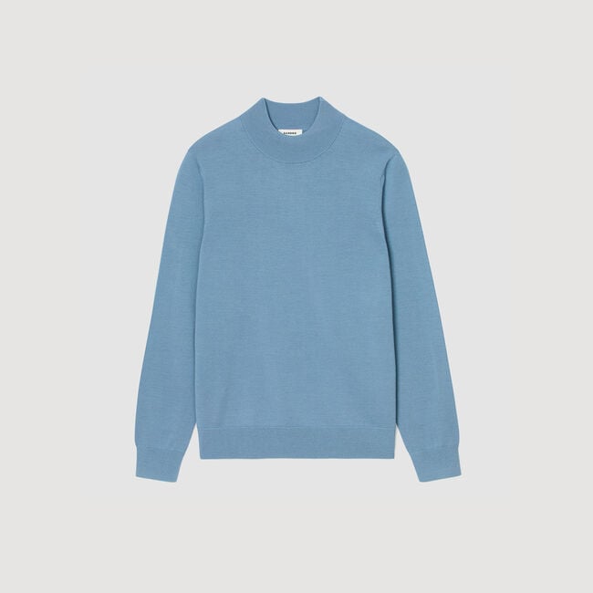 Maglione in lana a collo alto