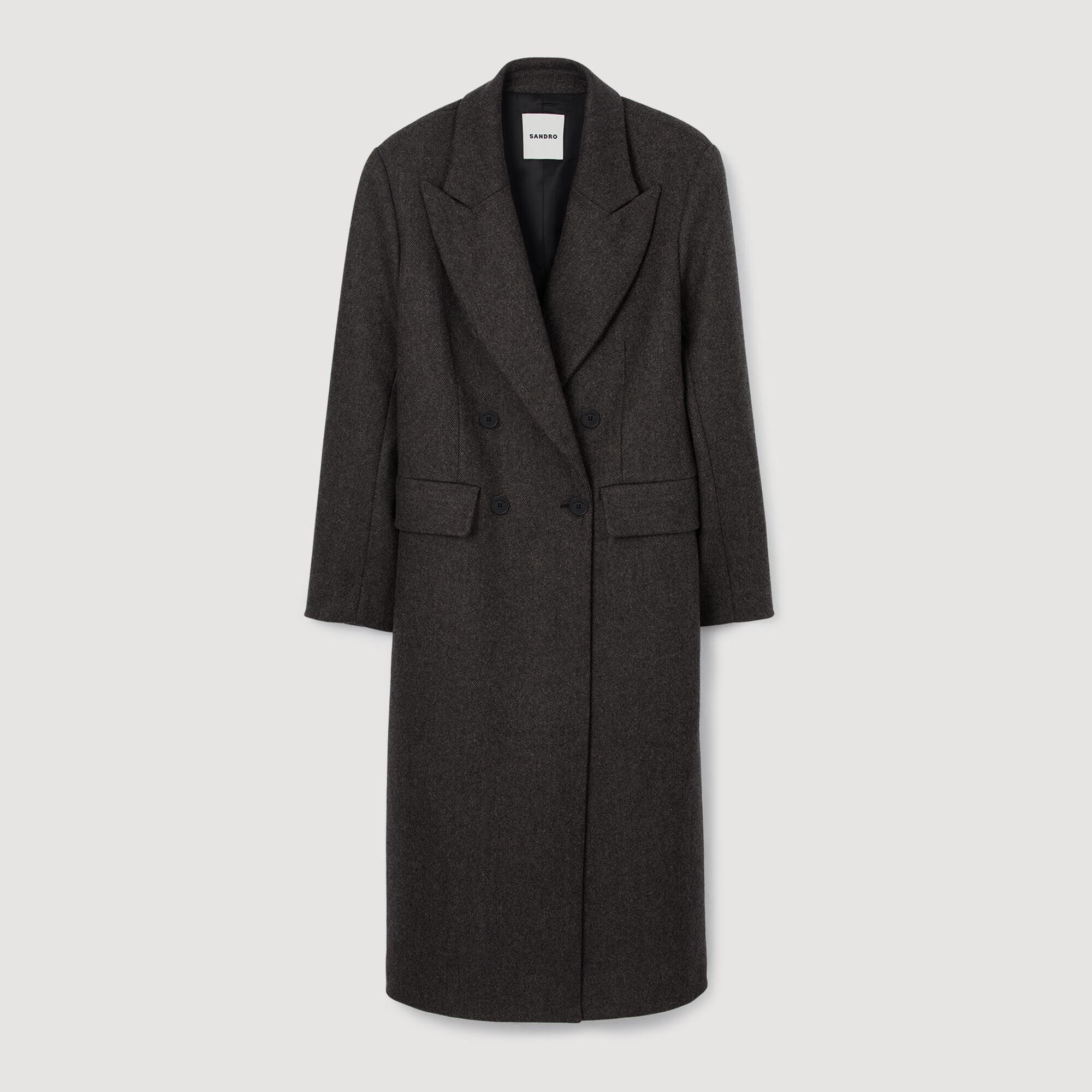 Cappotto attillato doppiopetto