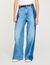 Jeans con inserti a contrasto