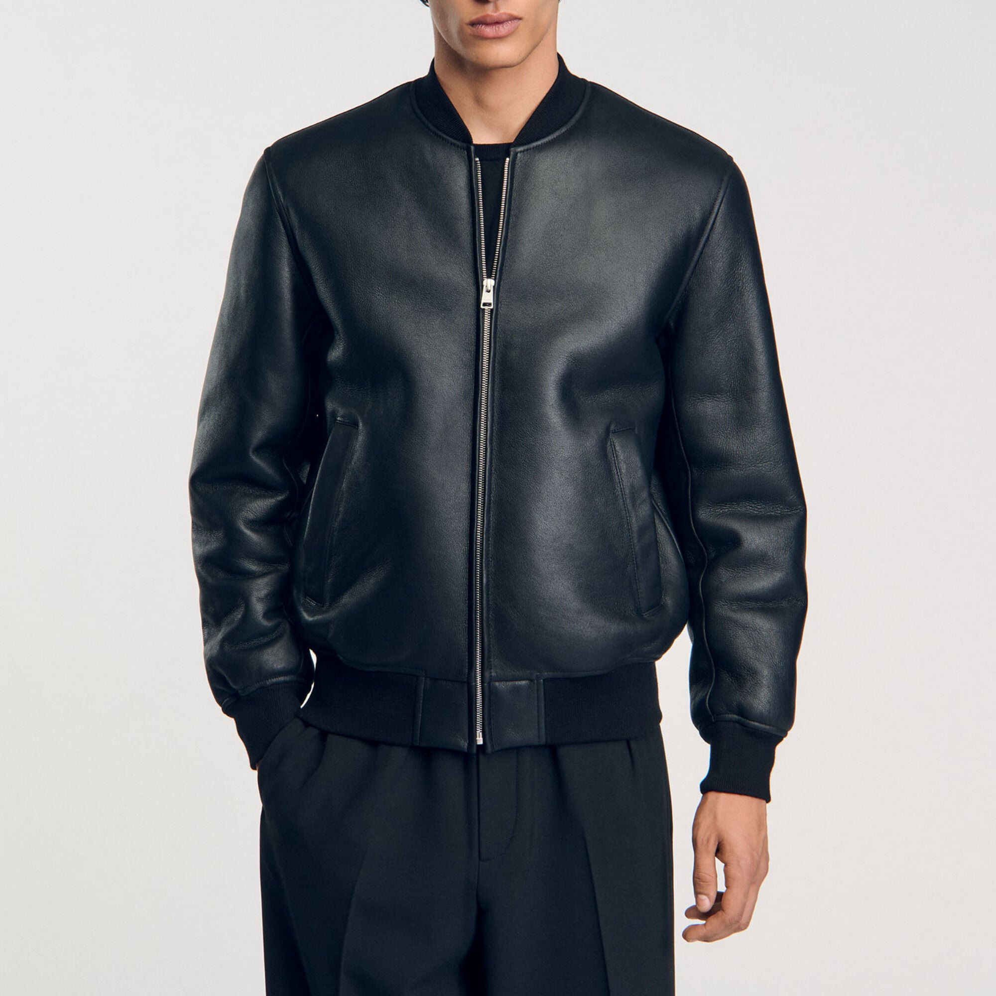 Bomber in shearling - Uomo | Sandro