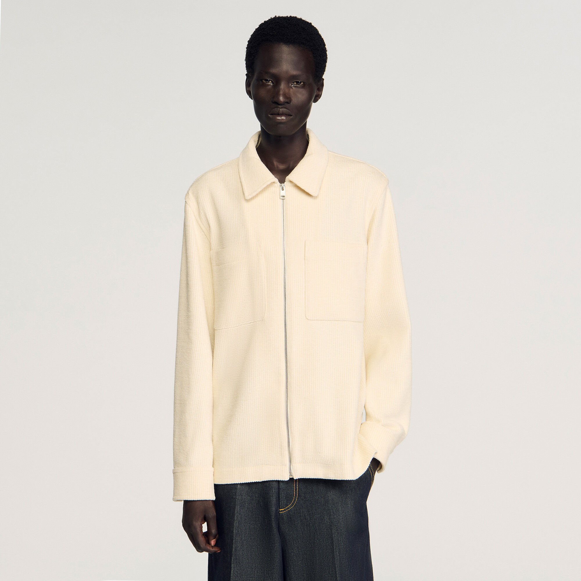 Overshirt in velluto a coste