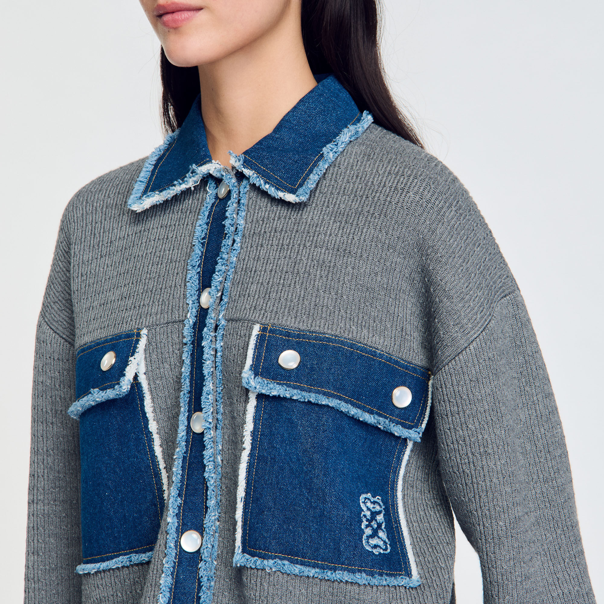 Cardicoat in maglia e jeans