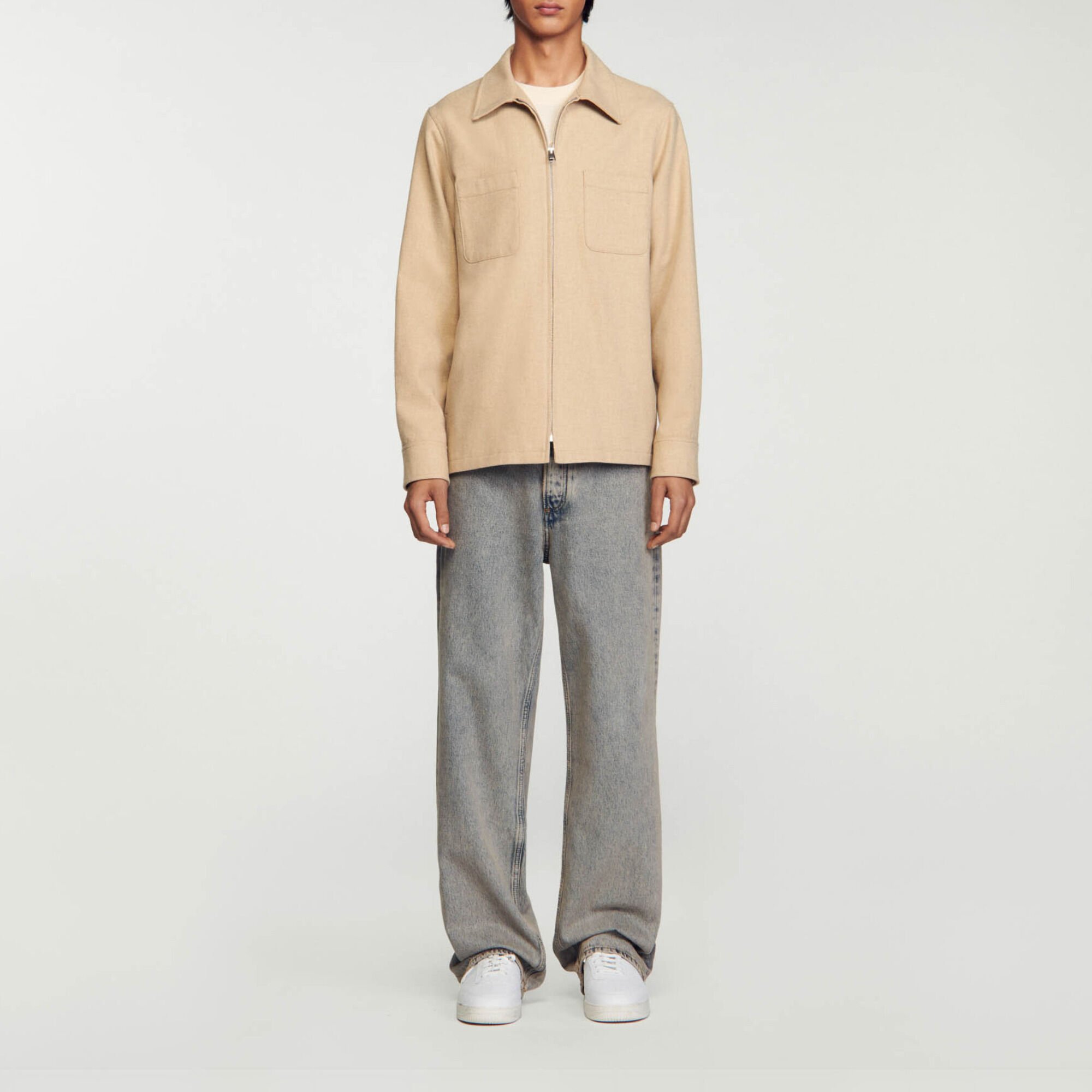 Overshirt in lana