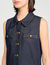 Abito corto in denim