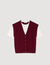 Maglione bicolor in lana e cashmere
