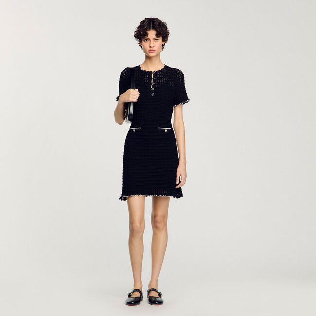 Abito corto in maglia