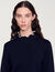 Maglione con collo arricciato