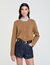 Cardigan con colletto dotato di volant