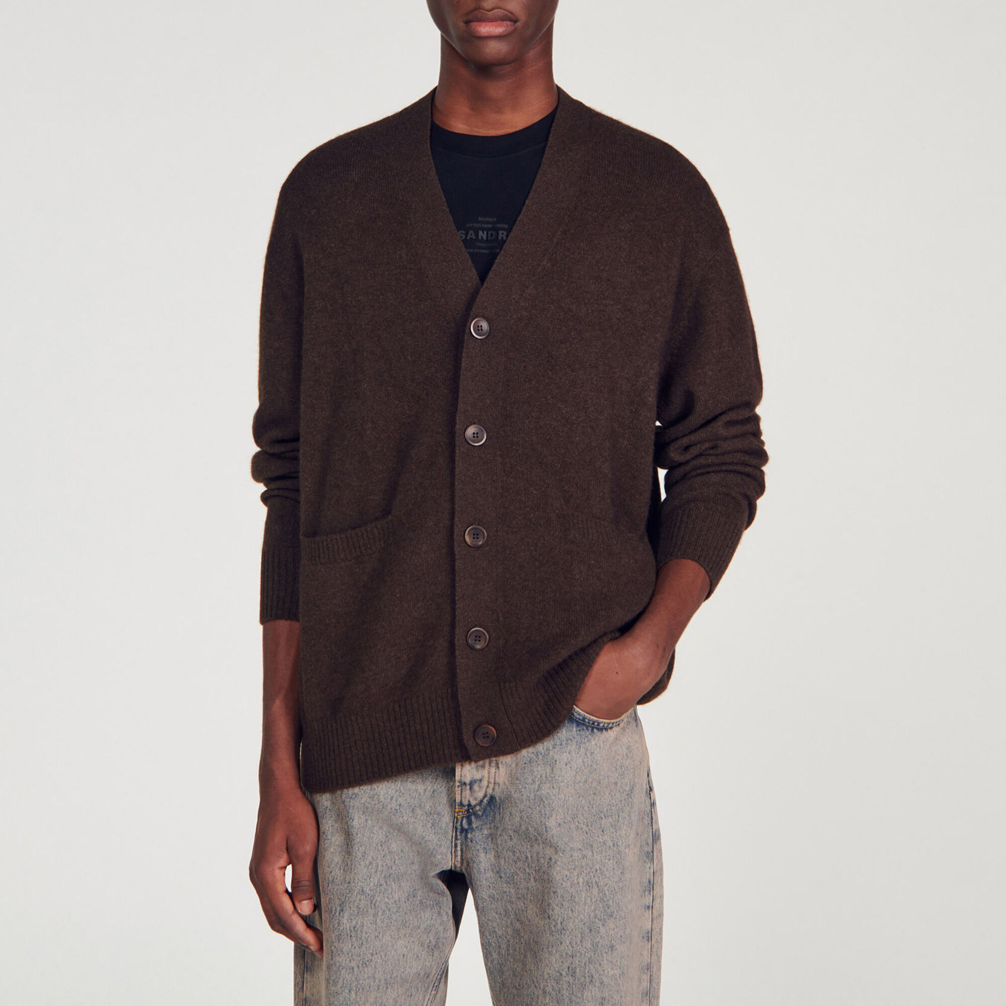 Cardigan in yak