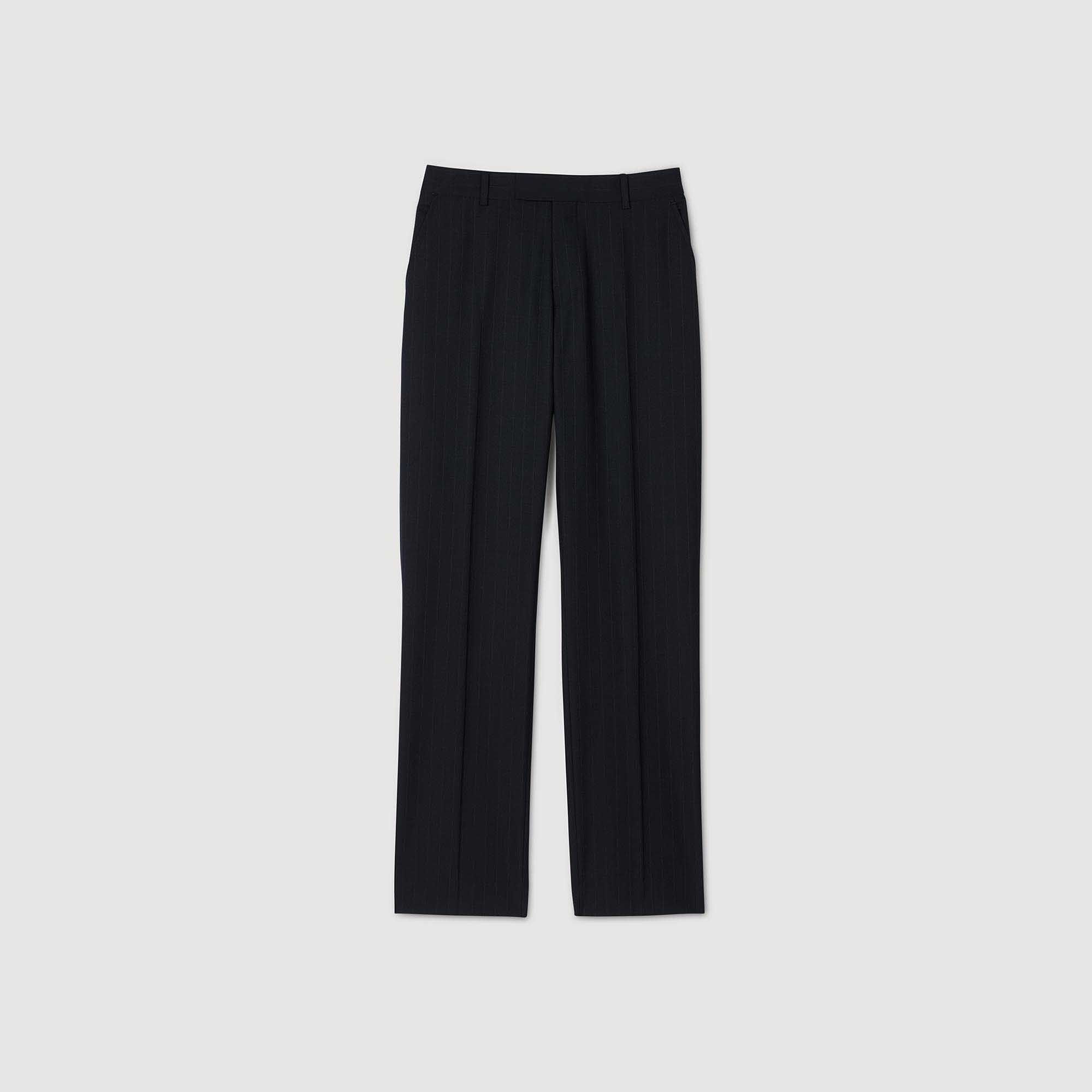 Pantaloni con pieghe baciate