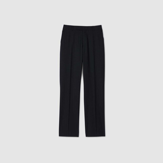 Pantaloni con pieghe baciate