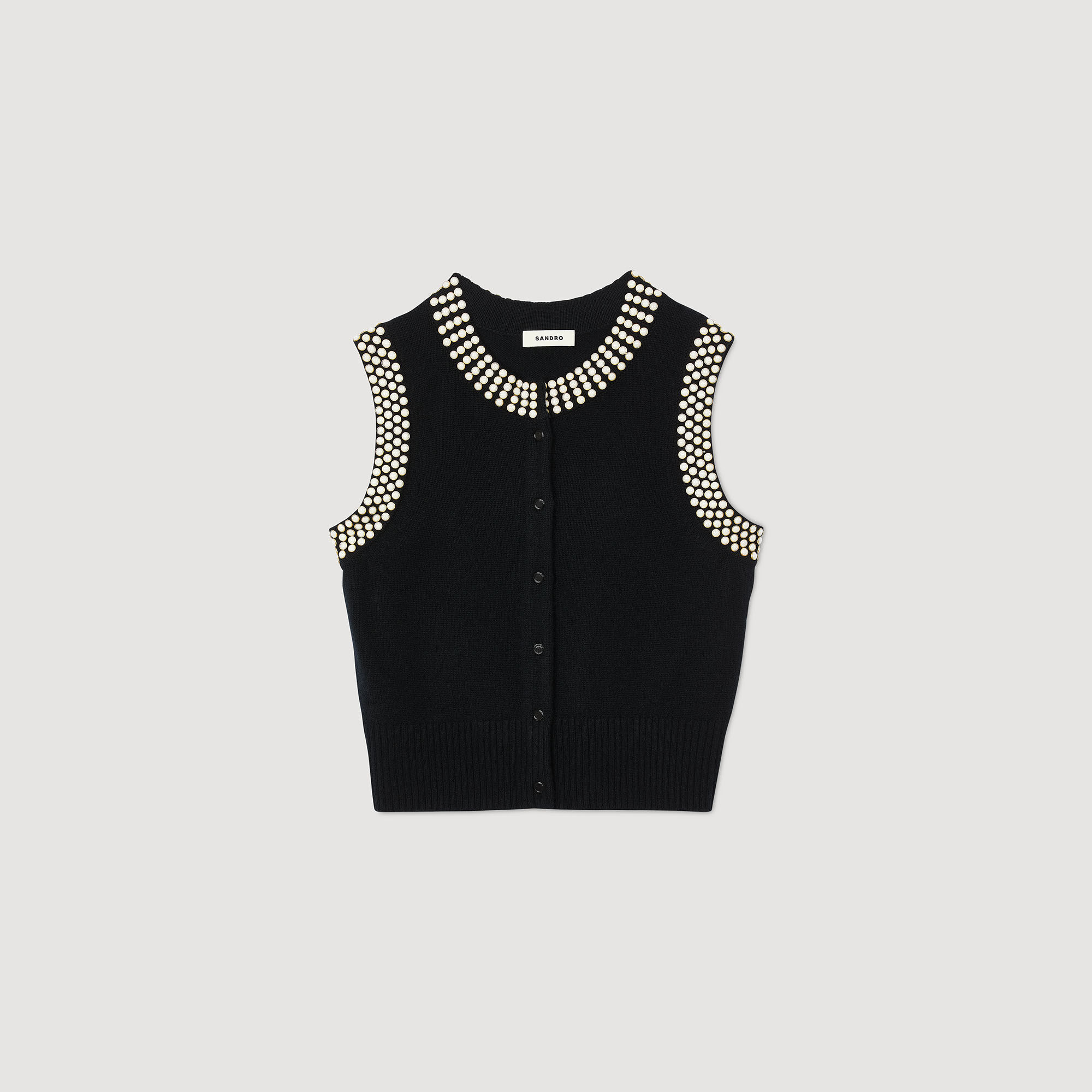 Cardigan borchiato