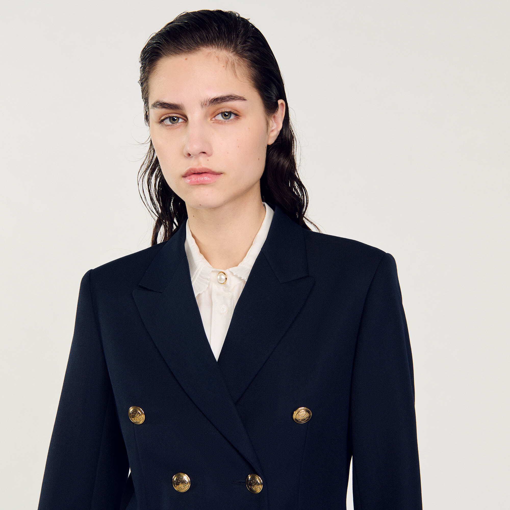 Giacca tailleur con doppia abbottonatura