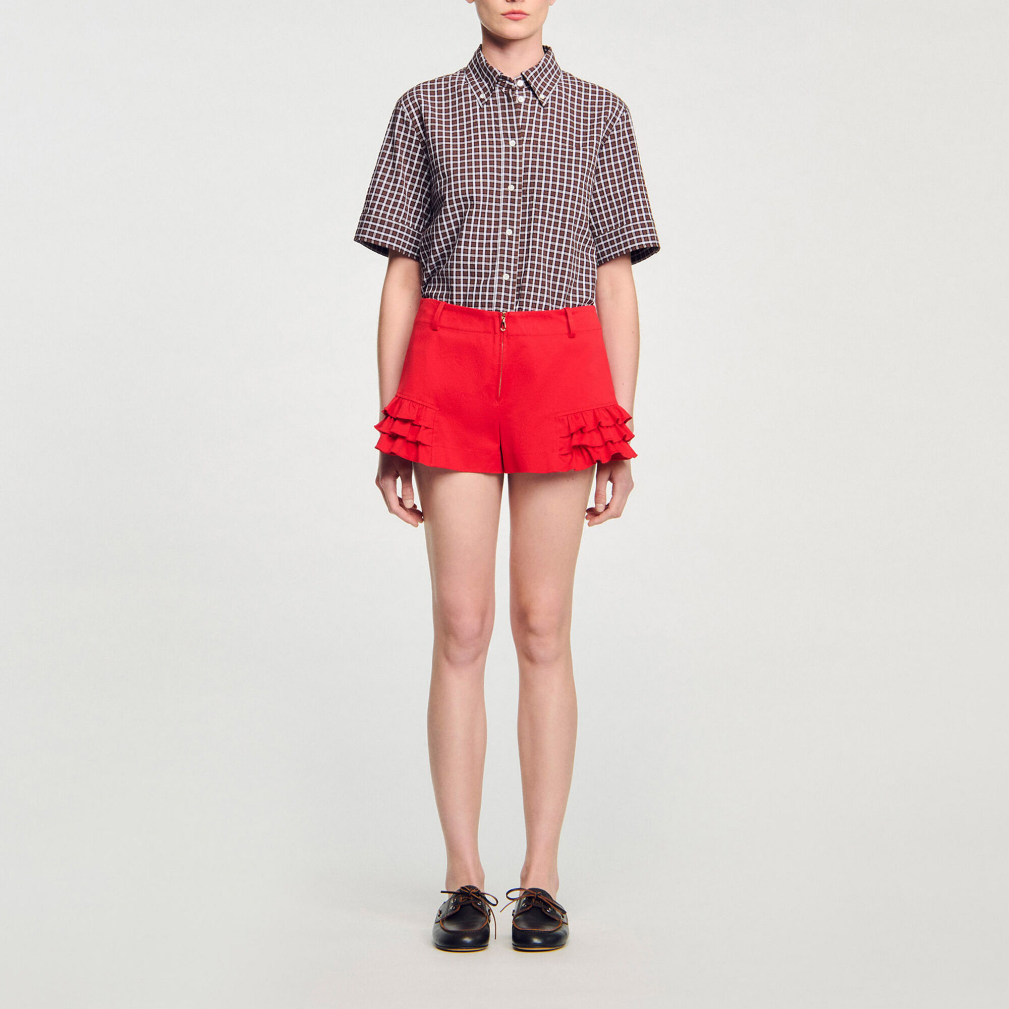 Shorts con volant - Donna | Sandro