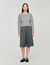 Cardigan con cuciture a contrasto