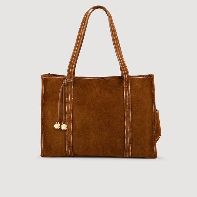 Shopping bag in scamosciato
