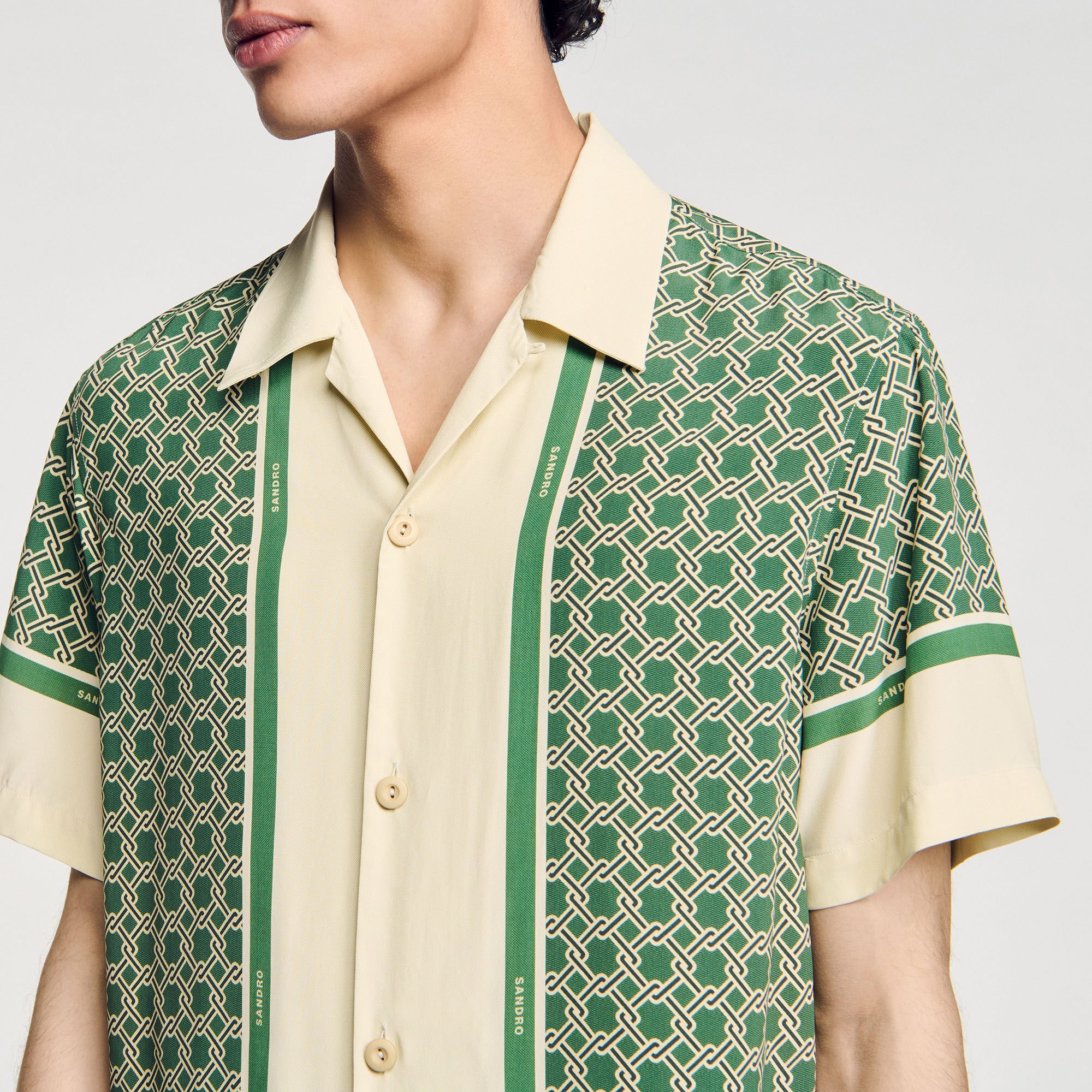 Camicia a maniche corte con stampa