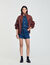 Giubbotto in pelle oversize