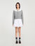 Cardigan con colletto a contrasto