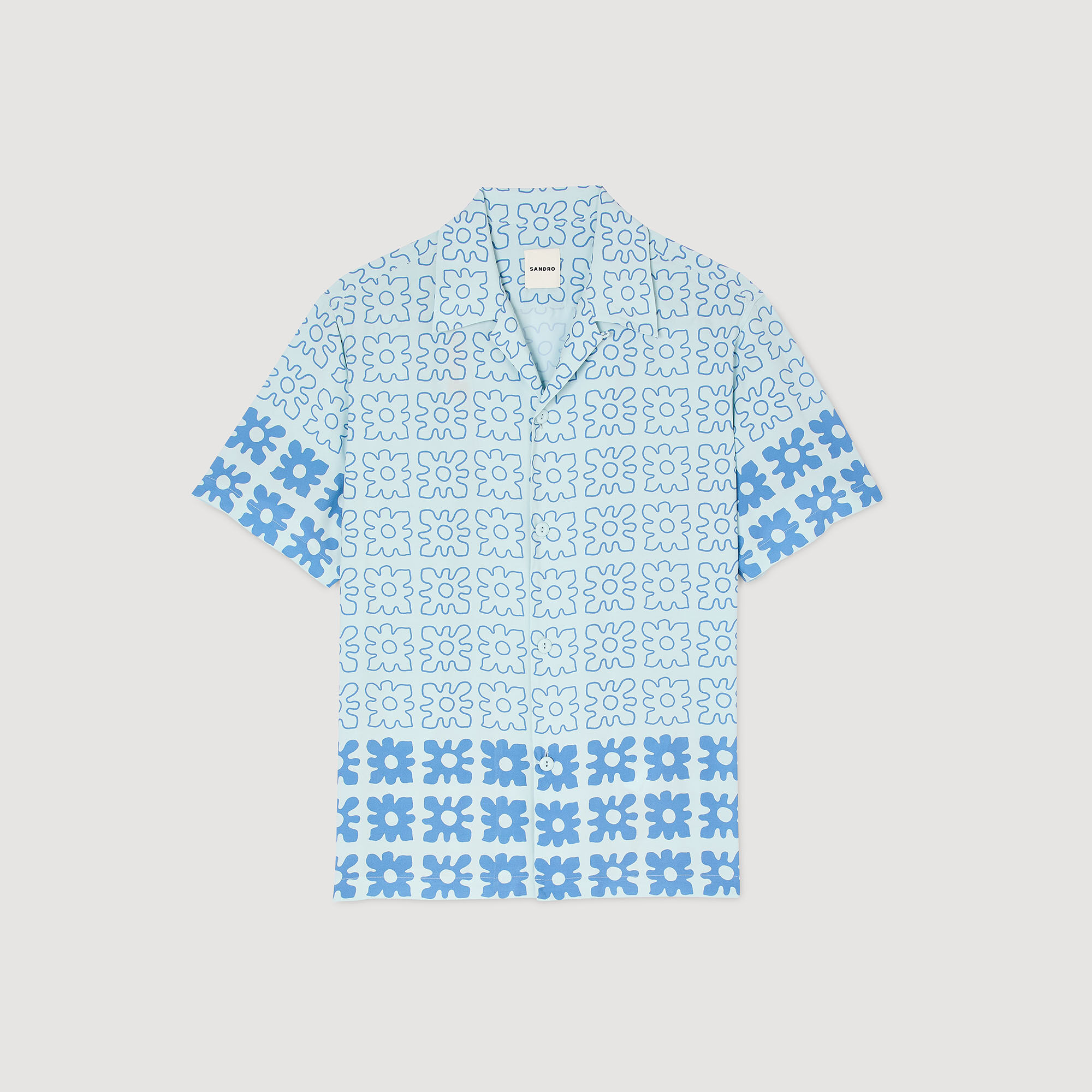 Camicia con stampa a fiori
