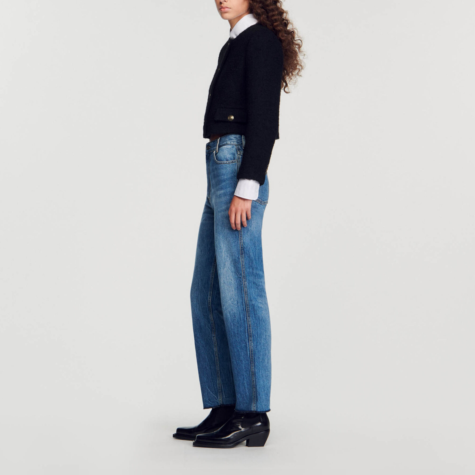 Giacca corta bouclé